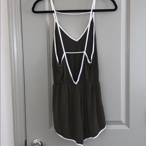 Fashion Nova Olive Green Romper - Picture 2 of 2